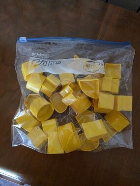 Tupperware Shape Sorter Pieces -